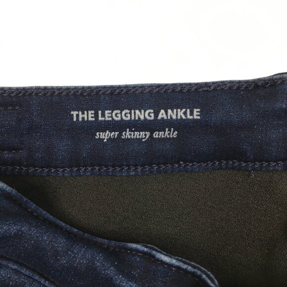 ADRIANO GOLDSCHMIED 5 Pocket Dark Wash The Legging Super Skinny Ankle Jeans - Picture 3 of 12